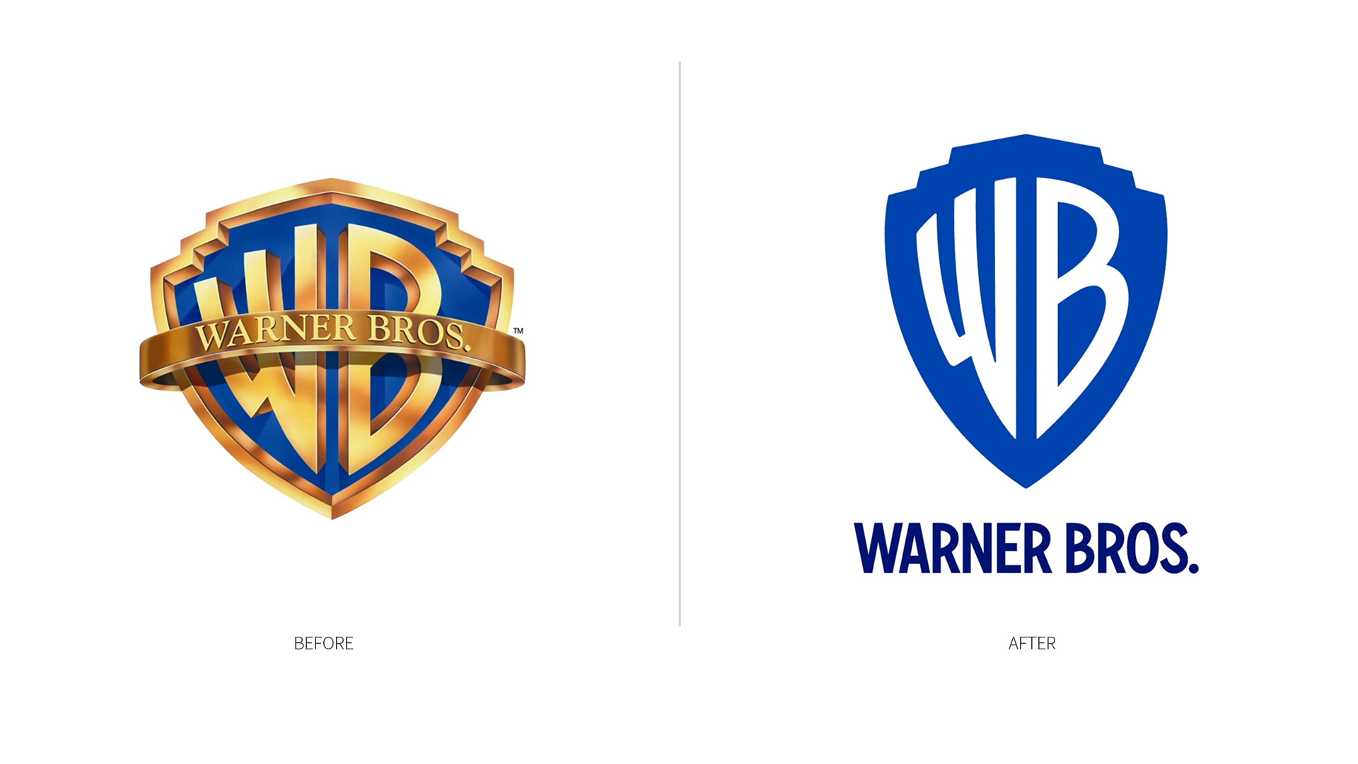 Brand New: New Logo and Identity for Warner Bros. by Pentagram
